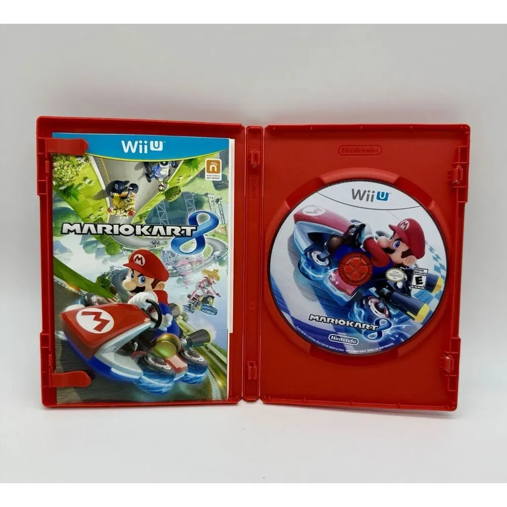 Mario Kart 8 (Wii U, 2014) Game Case And Manual‎ TESTED